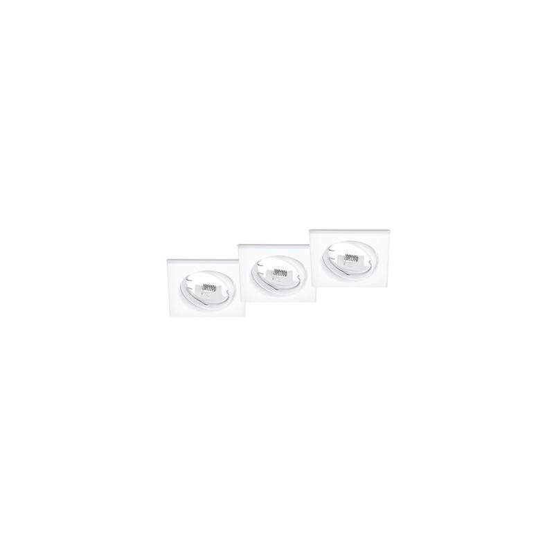 Encastré Jura Blanc Mat 3x15W GU10 TRIO LIGHTING 650000331