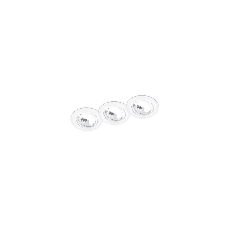 Encastré Jura Blanc Mat 3x15W GU10 D8,3 TRIO LIGHTING 650100331