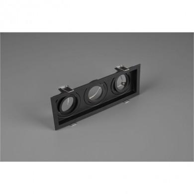 Encastré Kenai Noir Mat 3x15W GU10 TRIO LIGHTING 651600332