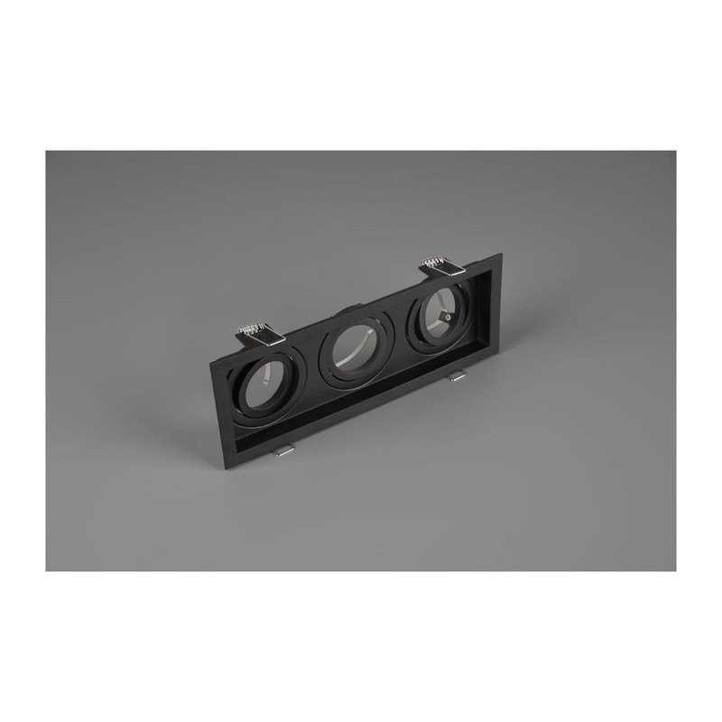 Encastré Kenai Noir Mat 3x15W GU10 TRIO LIGHTING 651600332