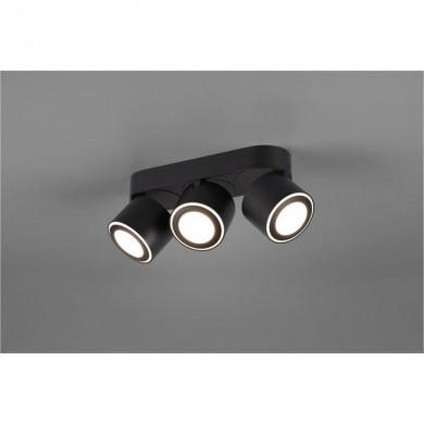 Plafonnier Taurus Noir Mat 3x3W SMD LED TRIO LIGHTING 652910332