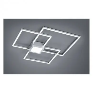 Plafonnier Hydra Nickel Mat 1x38W SMD LED TRIO LIGHTING 676210407