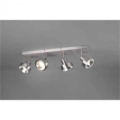 Plafonnier Leon Nickel Mat 4x35W GU10 TRIO LIGHTING 800700407