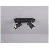 Plafonnier Marley Noir Mat 2x35W GU10 TRIO LIGHTING 802400232