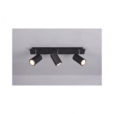 Plafonnier Marley Noir Mat 3x35W GU10 TRIO LIGHTING 802400332