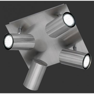 Plafonnier Marley Nickel Mat 4x35W GU10 TRIO LIGHTING 802430407