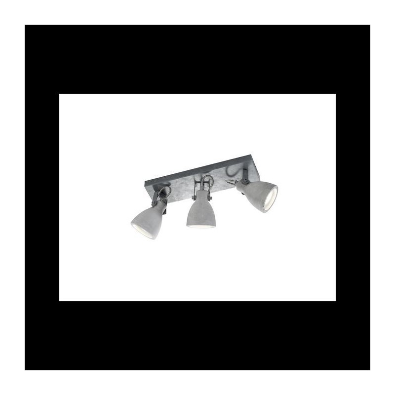 Plafonnier Concrete Béton 3x42W GU10 TRIO LIGHTING 802500378