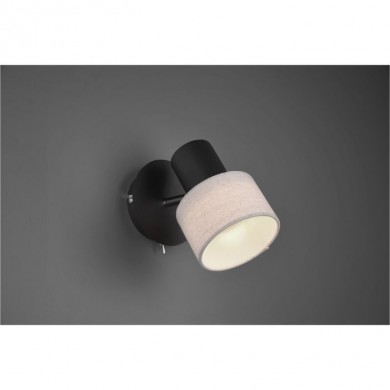 Applique Wailer Noir Mat 1x5W GU10 TRI_803670132 803670132 Applique Wailer Noir Mat 1x5W GU10 TRIO LIGHTING 803670132