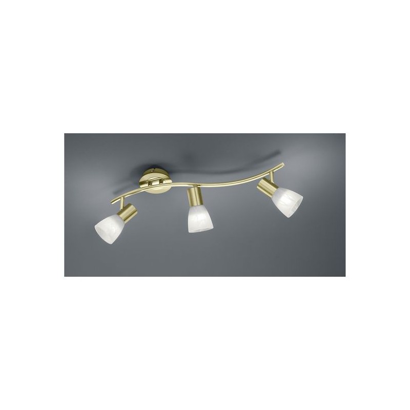 Plafonnier Levisto Laiton Mat 3x40W E14 TRIO LIGHTING 871010308