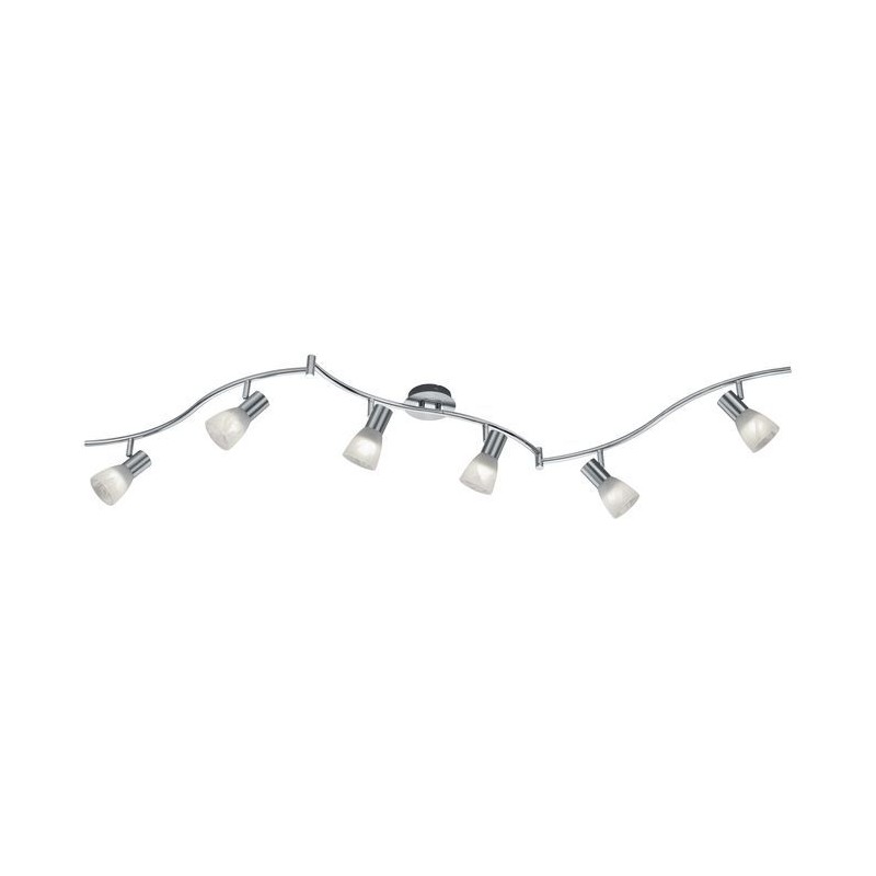 Plafonnier Levisto Nickel Mat 6x40W E14 TRI_871010607 871010607 Plafonnier Levisto Nickel Mat 6x40W E14 TRIO LIGHTING 871010607