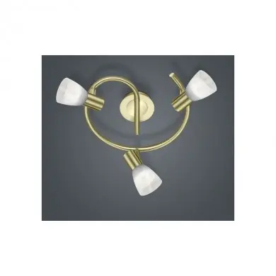 Plafonnier Levisto Laiton Mat 3x40W E14 D30 TRIO LIGHTING 871090308