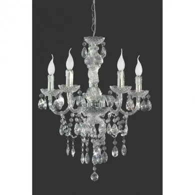 Lustre Lüster Chromé Transparent Claire 5x40W E14 TRI_R1107-00 R1107-00 Lustre Lüster Chromé Transparent Claire 5x40W E14 REALITY R1107-00