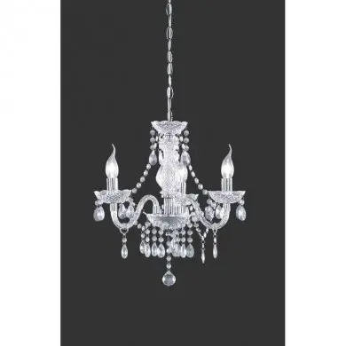 Lustre Lüster Chromé Transparent Claire 3x40W E14 TRI_R11073000 R11073000 Lustre Lüster Chromé Transparent Claire 3x40W E14 REALITY R11073000