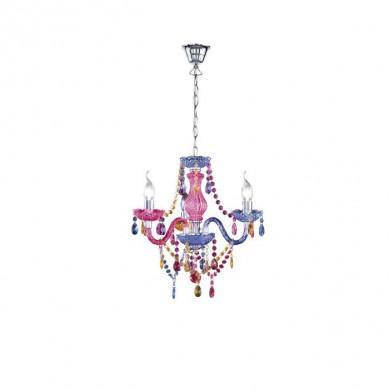 Lustre Lüster Chromé Multicolor 3x40W E14 REALITY R11073017