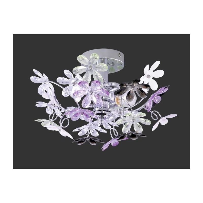 Applique Flower Chromé 2x40W E14 REALITY R20012017