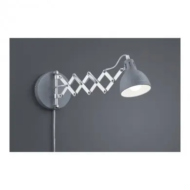 Applique Scissor Béton 1x28W E14 TRI_R20321078 R20321078 Applique Scissor Béton 1x28W E14 REALITY R20321078