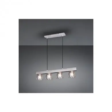 Suspension Karina Gris 4x28W E14 REALITY R30064054