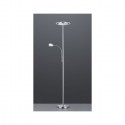 Lampadaire Ackbar Nickel Mat 1x18W SMD LED