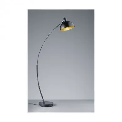 Lampadaire Recife Arc Noir Mat 1x60W E27 TRI_R46041032 R46041032 Lampadaire Recife Arc Noir Mat 1x60W E27 REALITY R46041032