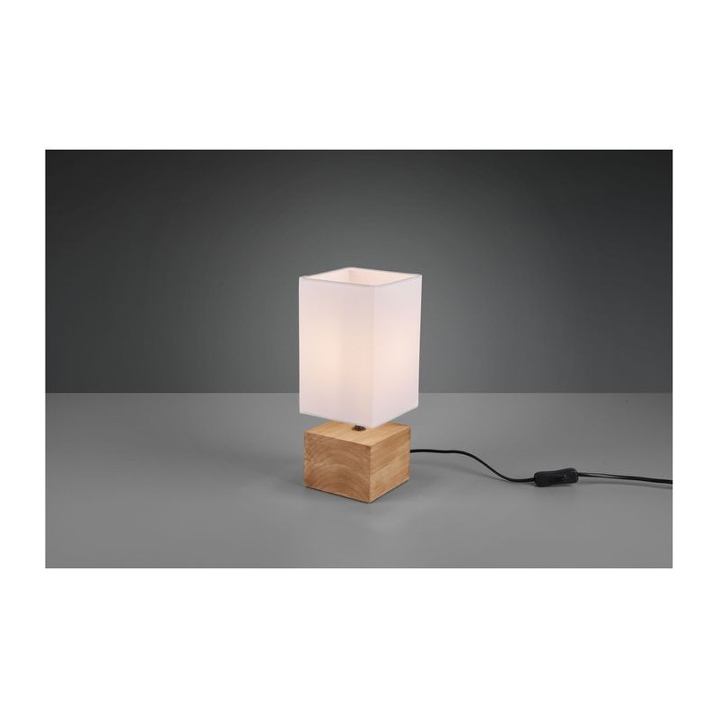 Lampe de table Woody Bois 1x40W E14 REALITY R50171030