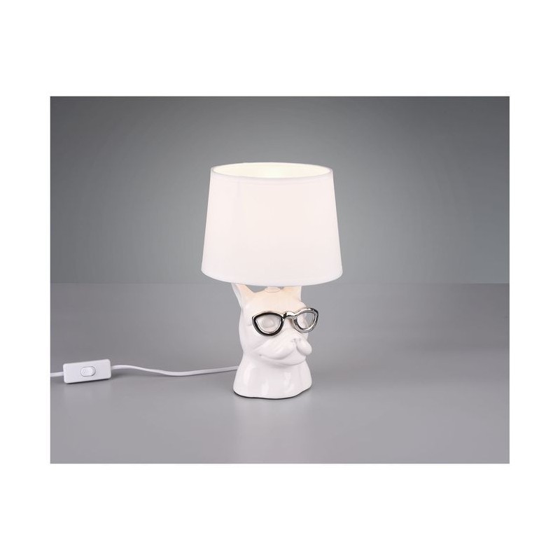 Lampe de table Dosy Blanc 1x40W E14 REALITY R50231001