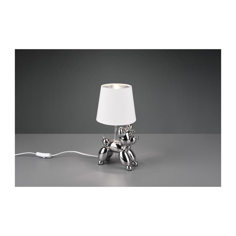 Lampe de table Bello Argent 1x40W E14 REALITY R50241089