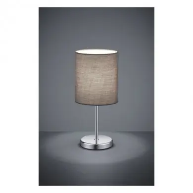 Lampe de table Jerry Chromé Gris 1x40W E14 REALITY R50491011