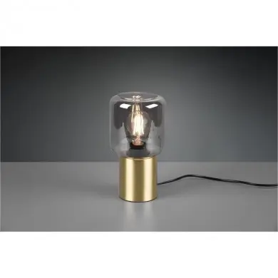 Lampe Dorée de table Nico Laiton Mat 1x40W E27 REALITY R50591008