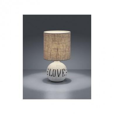 Lampe de table Esna Gris Love Cappucino 1x40W E14 REALITY R50661025