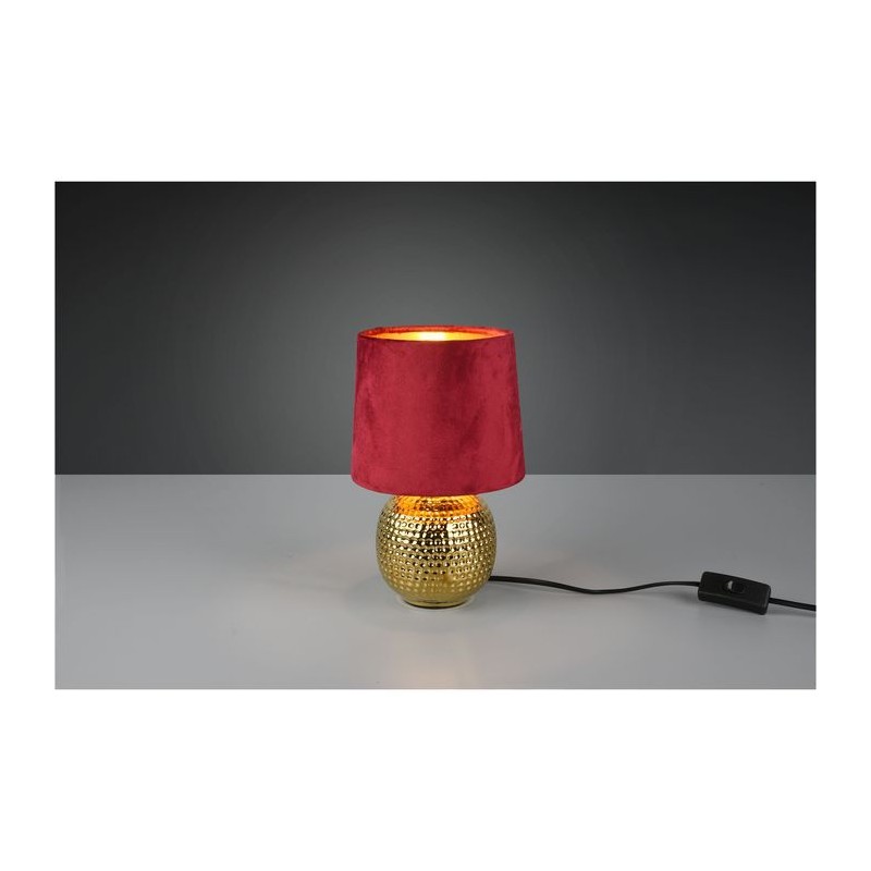 Lampe de table Sophia Or Rouge 1x40W E14 REALITY R50821010