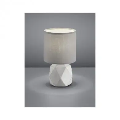 Lampe de table Pike Béton Titane 1x40W E14 REALITY R50831087