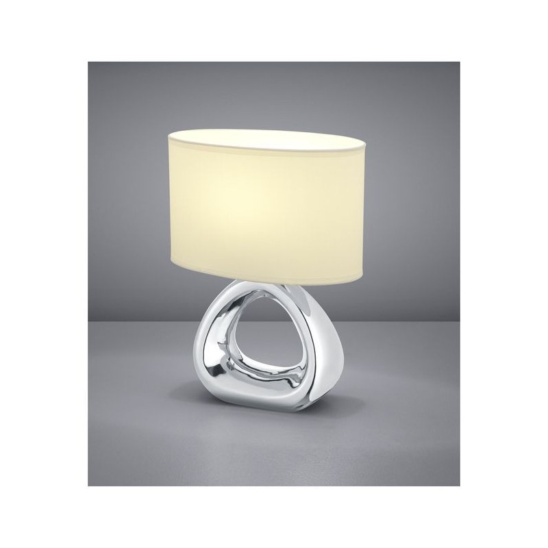 Lampe de table Gizeh Argent 1x60W E27 REALITY R50841089