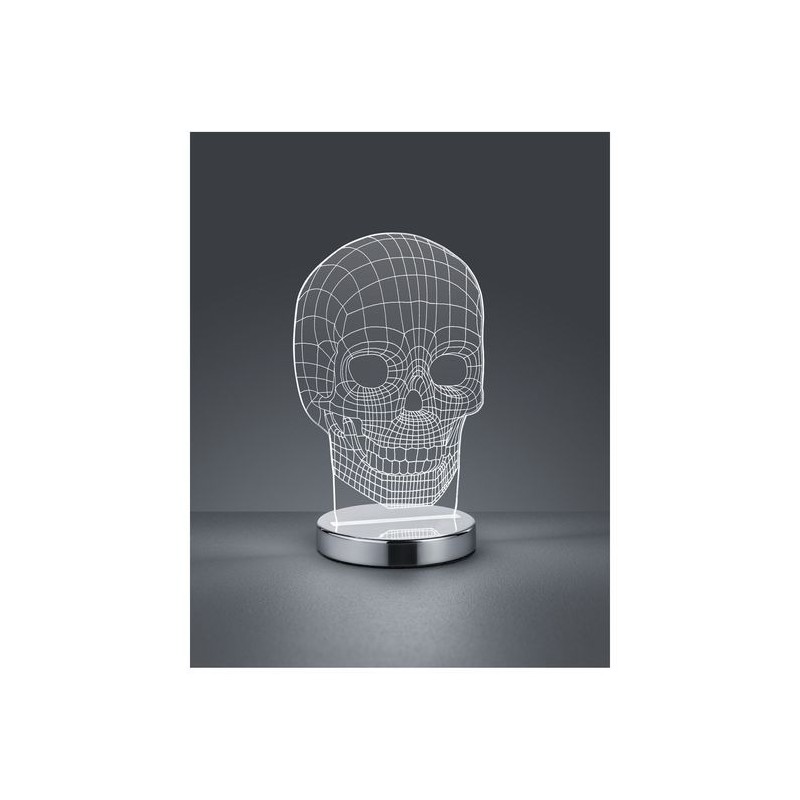 Lampe de table Skull Chromé 1x7W SMD LED REALITY R52461106