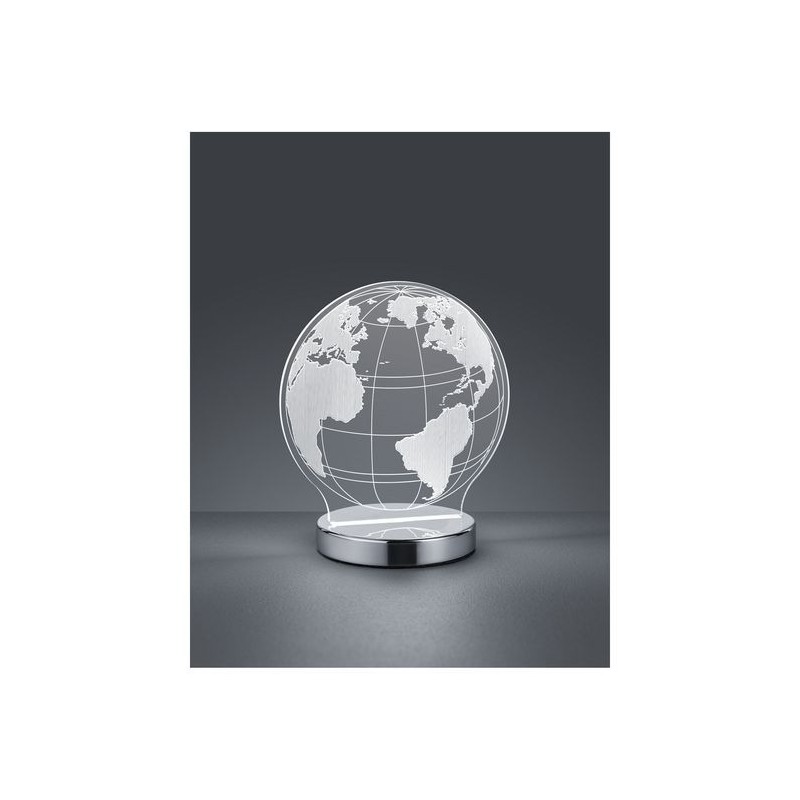 Lampe de table Globe Chromé 1x7W SMD LED REALITY R52481106