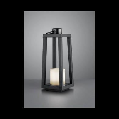 Lampe Solaire Rechargeable Loja Noir 1W LED REALITY R55176132