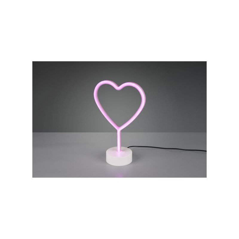 Lampe de table Heart Blanc 1x1W SMD LED REALITY R55210101
