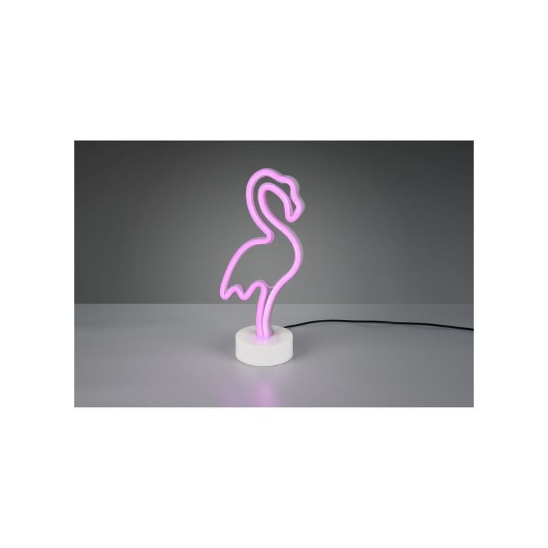 Lampe de table Flamingo Blanc 1x1W SMD LED REALITY R55240101