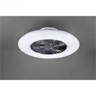 Ventilateur Plafond sans pale apparente Visby Chromé 40W LED TRI_R62402106 R62402106 Ventilateur Plafond sans pale apparente Visby Chromé 40W LED REALITY R62402106