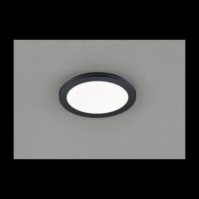 Plafonnier Camillus Noir Mat 1x15W SMD LED REALITY R62921532