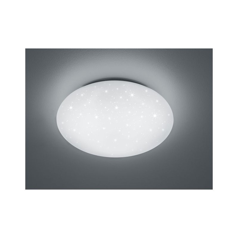 Plafonnier Lukida Blanc 1x18W SMD LED Effet étoilé REALITY R62961000