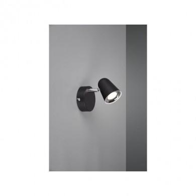 Applique Toulouse Noir Mat 1x3W SMD LED REALITY R82121132