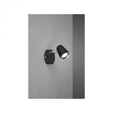 Applique Toulouse Noir Mat 1x3W SMD LED REALITY R82121132