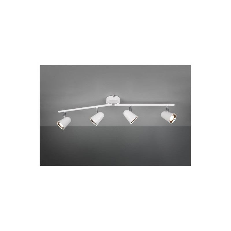 Plafonnier Toulouse Blanc Mat 4x3W SMD LED TRI_R82124131 R82124131 Plafonnier Toulouse Blanc Mat 4x3W SMD LED REALITY R82124131
