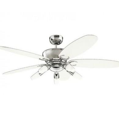 Ventilateur de plafond Arius 132cm Chrome Blanc Noir WESTINGHOUSE 7255940