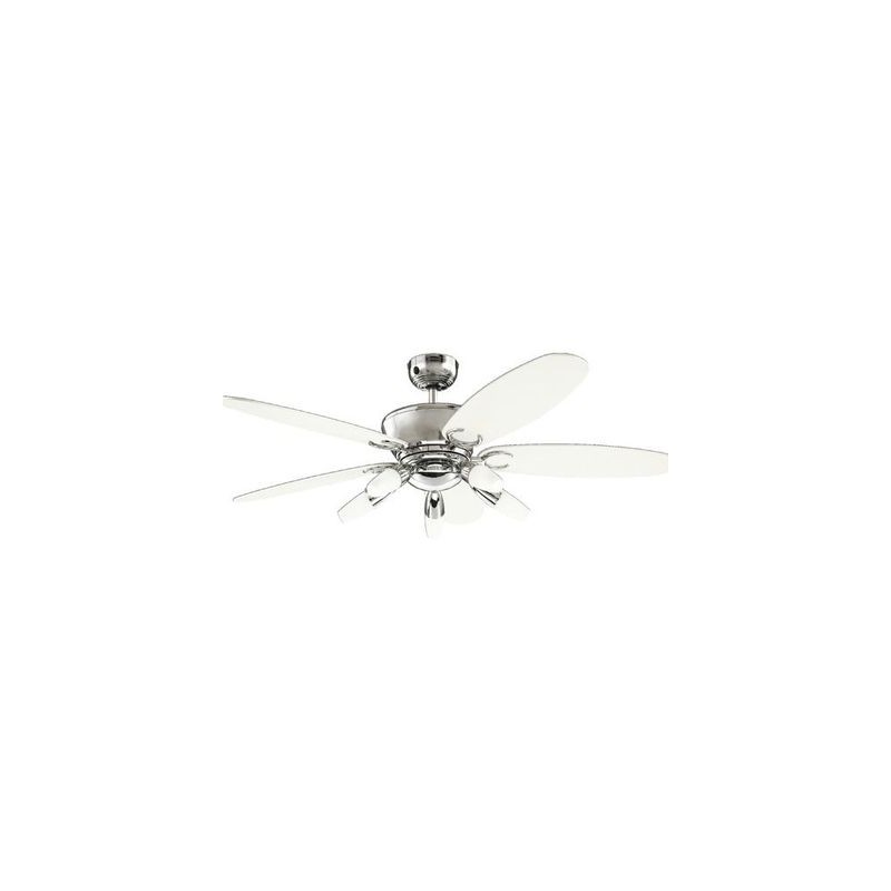 Ventilateur de plafond Arius 132cm Chrome Blanc Noir WESTINGHOUSE 7255940