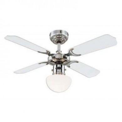 Ventilateur de plafond Portland 90cm Chrome Blanc Noir WESTINGHOUSE 7832140