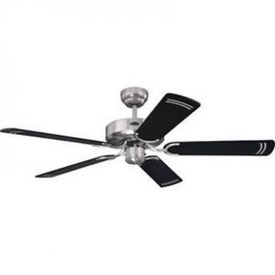 Ventilateur de plafond Cyclone 132cm Noir Argent WESTINGHOUSE 7837040