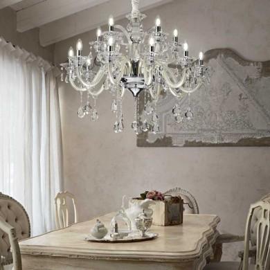 Lustre Design Italien COLOSSAL Ivoire 15x40W IDEAL LUX 81564