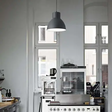 Suspension industrielle METRO Noir 1x60W IDEAL LUX 139098