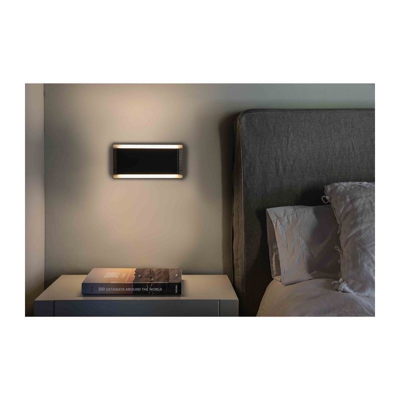 Applique Murale Mood 2x3W LED Bois et Noir FARO 20061